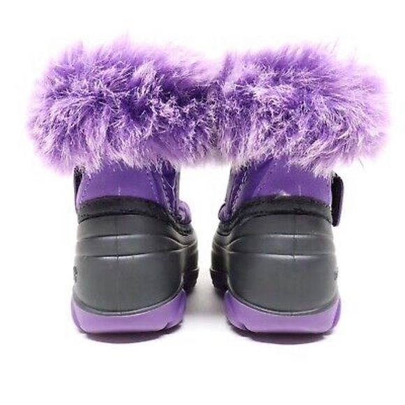 Kamik•NWOT•5•Waterproof•Insulated• Purple Fur Sugarplum Boots w/ Velcro Closure - Picture 5 of 16